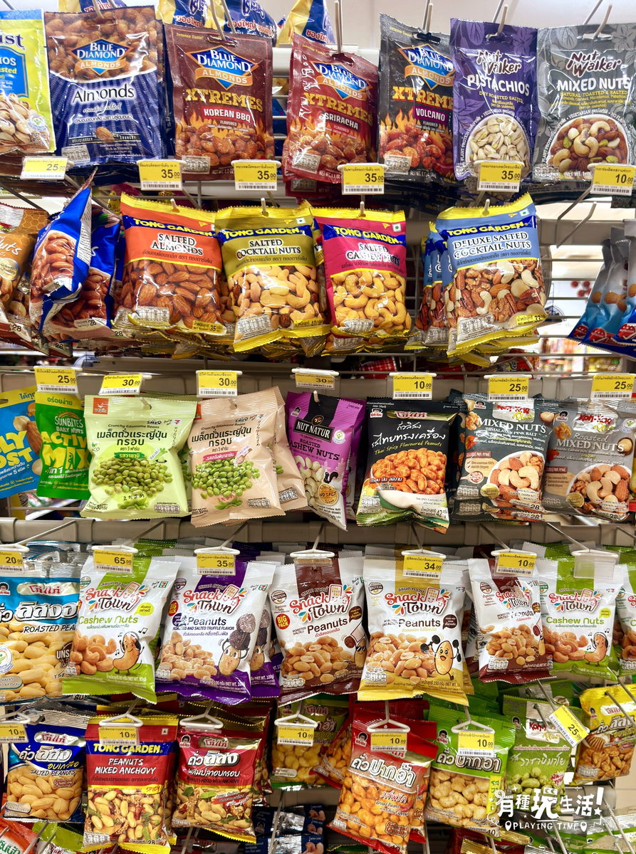 泰國 7-11 零食貨架